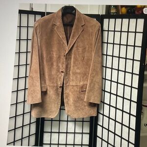 Stafford Tan Suede Sport Coat Blazer